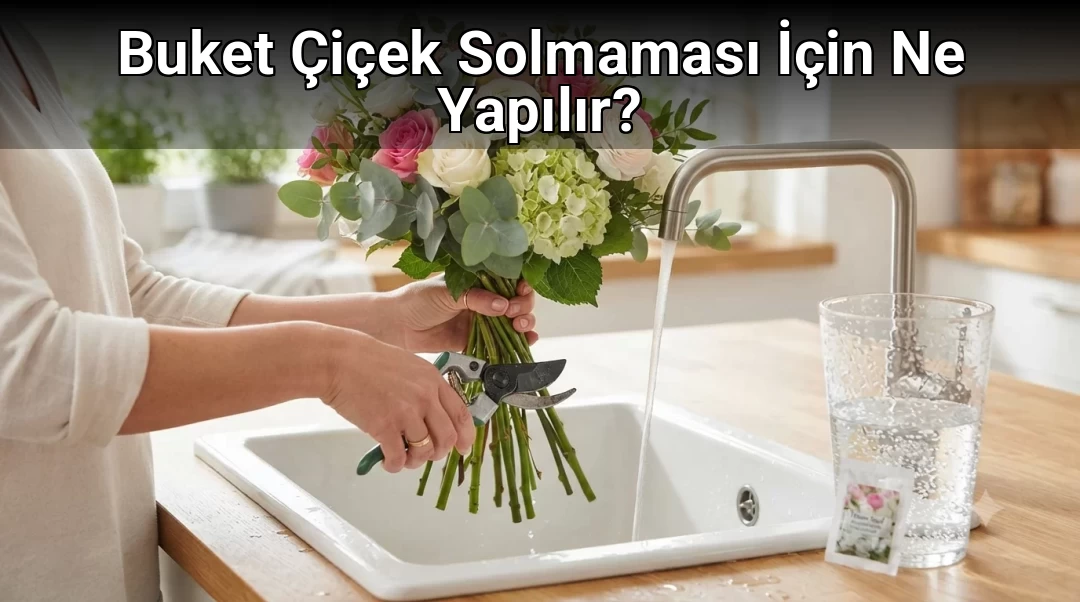 Buket Çiçek Solmaması İçin Ne Yapılır?